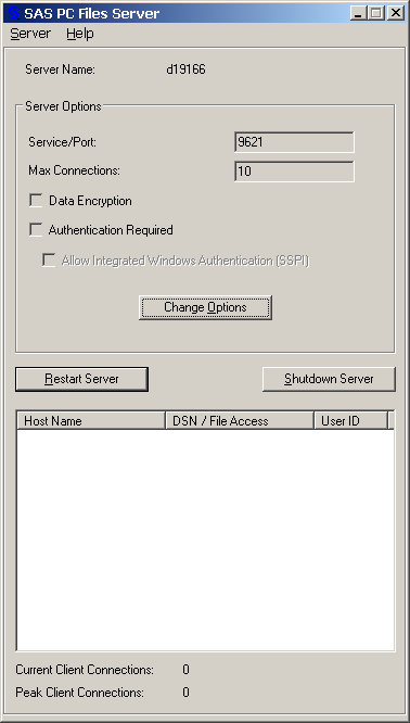 SAS PC Files Server