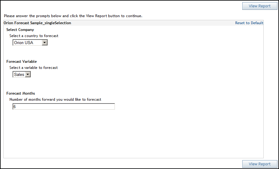 Prompt Window for the Stored Process Report Shown in Display 5.6