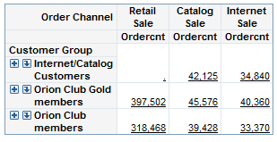 Example of a Data Source Report Based on a Multidimensional Information Map