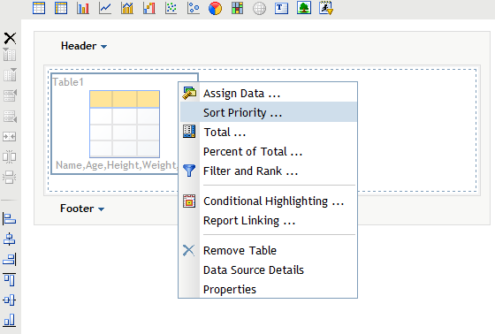 Sort Priority Menu Item for List Tables in Edit Mode