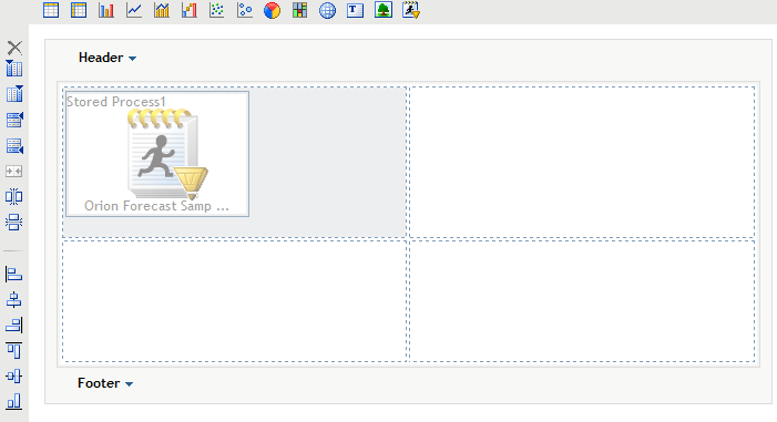 Stored Process Object in the Layout Grid