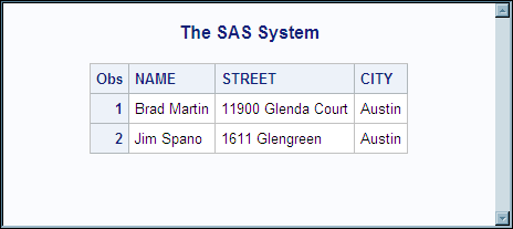 PRINT Procedure Output for PHARM.PERSON