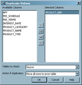 Sample Duplicate Values Window