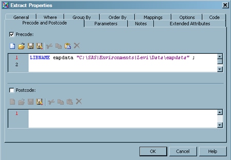 Sample User-Written Precode