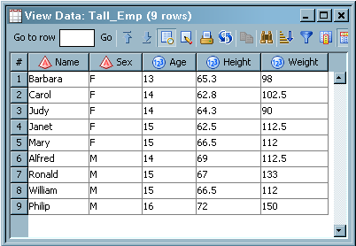 Output for a Sample Job