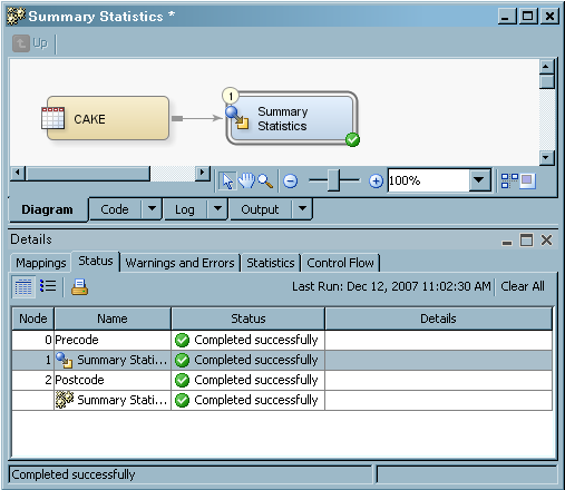 Successfully Completed Sample Job