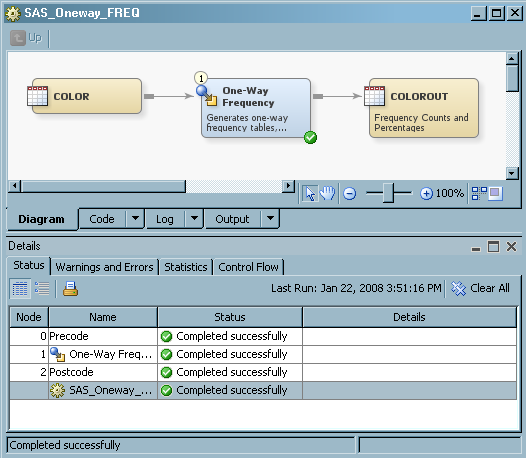 Successfully Completed Sample Job