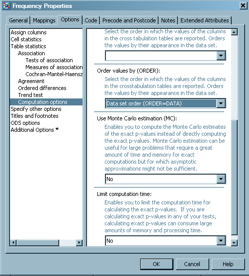 Computation Options