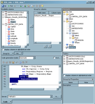 Sample SQL Query Grouped With a GROUP BY Clause