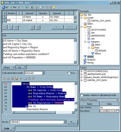 Sample User-Written SQL Code