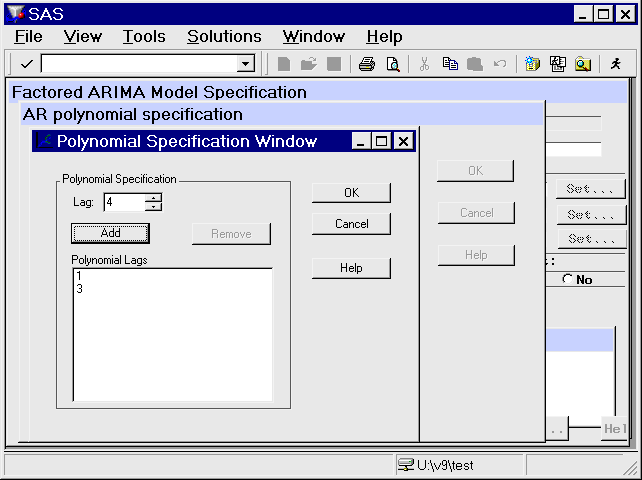 Polynomial Specification Window