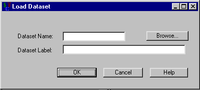 Load Dataset Dialog Box