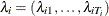 $\lambda _{i} = (\lambda _{i1},\ldots ,\lambda _{iT_{i}})$