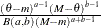 $\frac{(\theta -m)^{a-1} (M-\theta )^{b-1}}{B(a,b)(M-m)^{a+b-1}}$