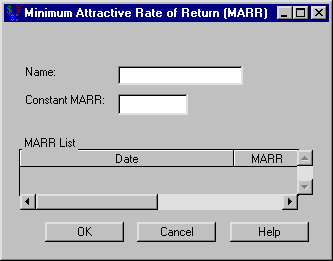 MARR Dialog Box