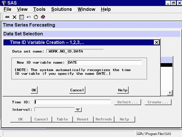 Create Time ID Variable Window