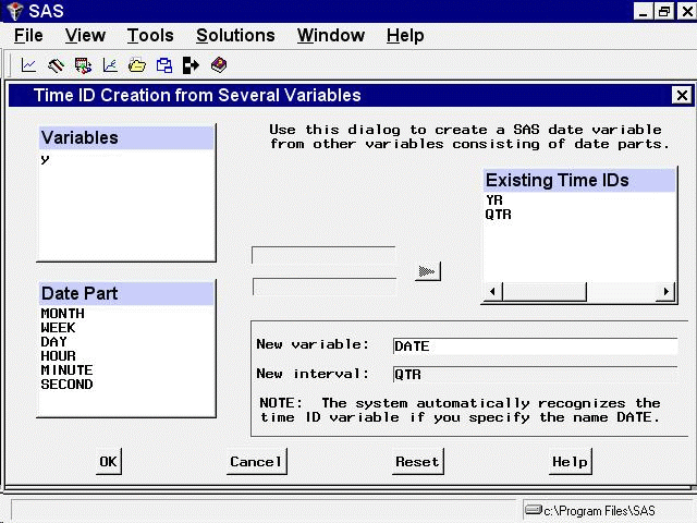 Creating a Time ID Variable from Date Parts