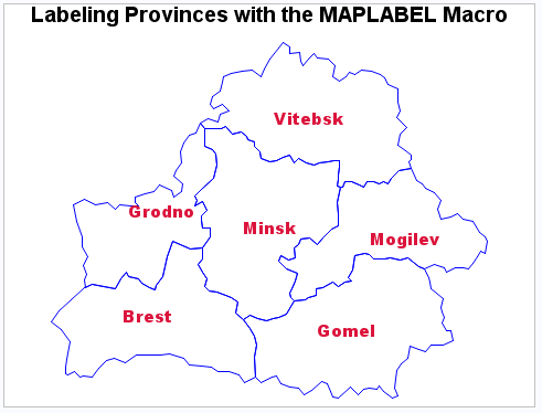 Labeling States on a U.S. Map With Traditional Map Data