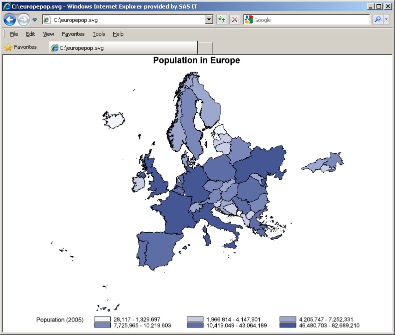 Example of viewing SVG output in a browser