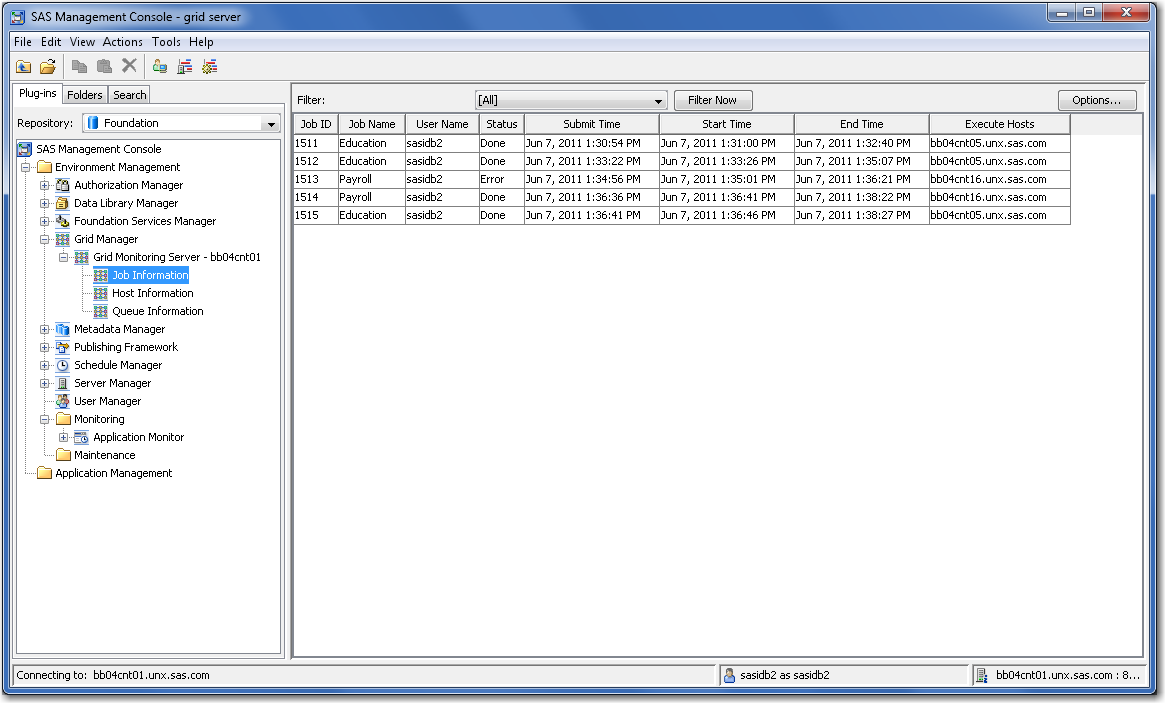 Grid manager plug-in