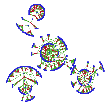 Credit card fraud network graph