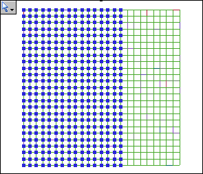 Network visualization w some data selected