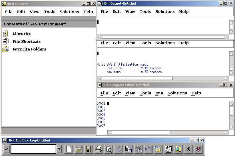 Windows in the SAS Windowing Environment