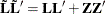 $\mb {\tilde{L}\tilde{L}^{\prime } = LL^{\prime } + ZZ^{\prime }}$