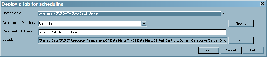 Deploying a Windows or UNIX Job for Scheduling