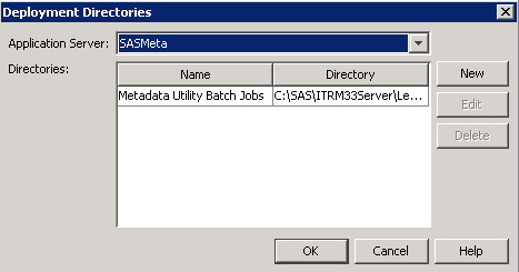 Deployment Directories Dialog Box