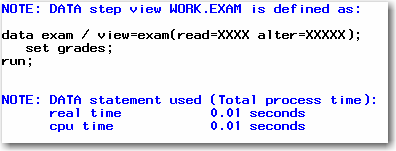 Log Output for Password-protected View