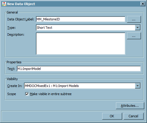 New Data Object Populated