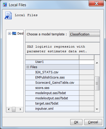 Local Files Window