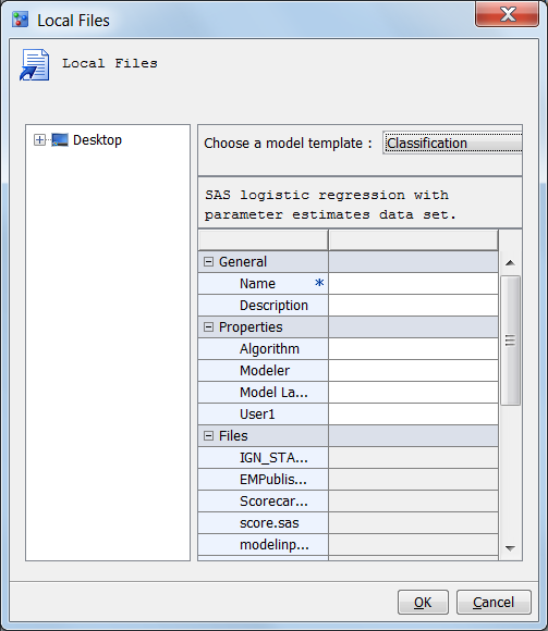 The Local Files Window