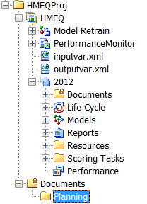 The Planning Subfolder Created Under the Documents Folder