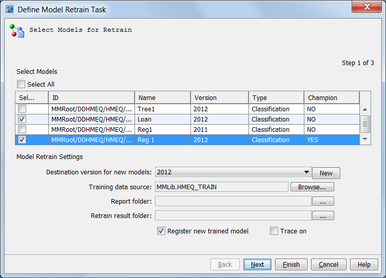 Define Model Retrain Task