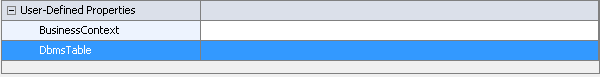 DBMS User-Defined Property