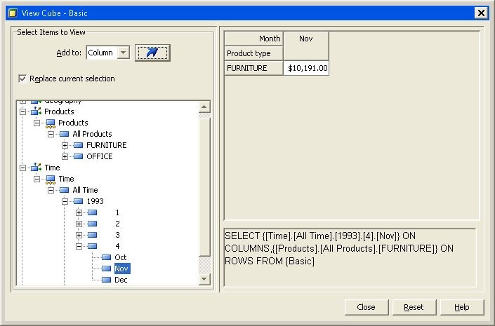 Replace Default Column Selections