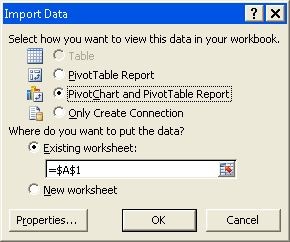 Import Data Dialog Box