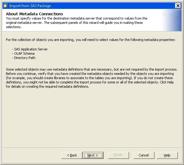 About Metadata Connections