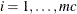 $ i=1,\ldots ,\mi {mc}$