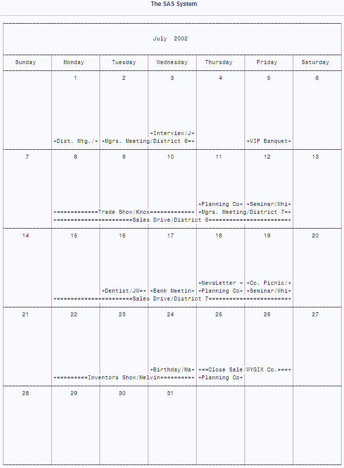 Simple Calendar