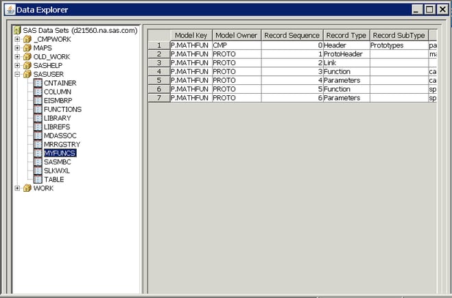 The Data Explorer Window