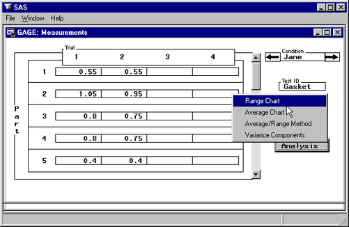  Analysis Button Options 