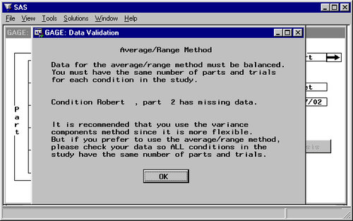  Average and Range Message Window 