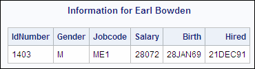 Information for Earl Bowden