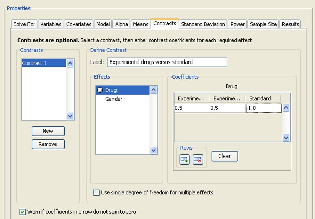  Contrast Tab with Coefficients 