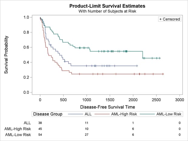 Survival Plot with an External At-Risk Table