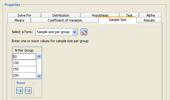  Modified Sample Size Values 