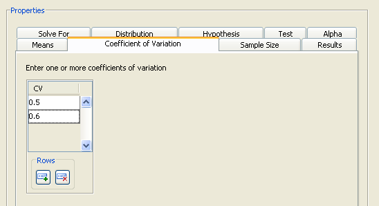  Coefficient of Variation Tab 